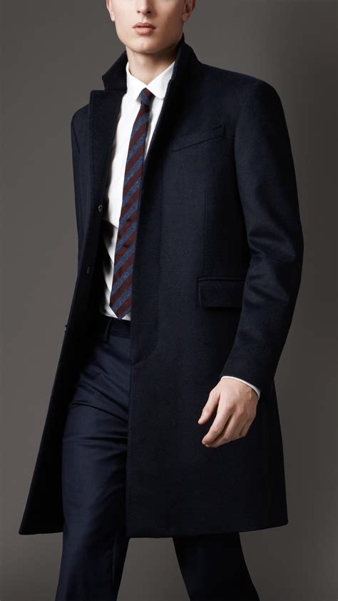 navy burberry jacket mens|Wool Tailored Jacket in Navy .